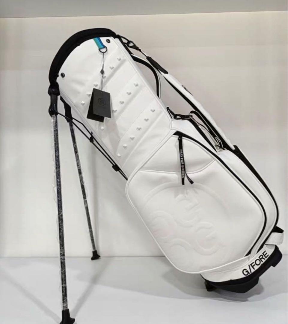 【即発送】 G/FORE ジーフォア ゴルフ キャディバッグ スタンド型ホワイト