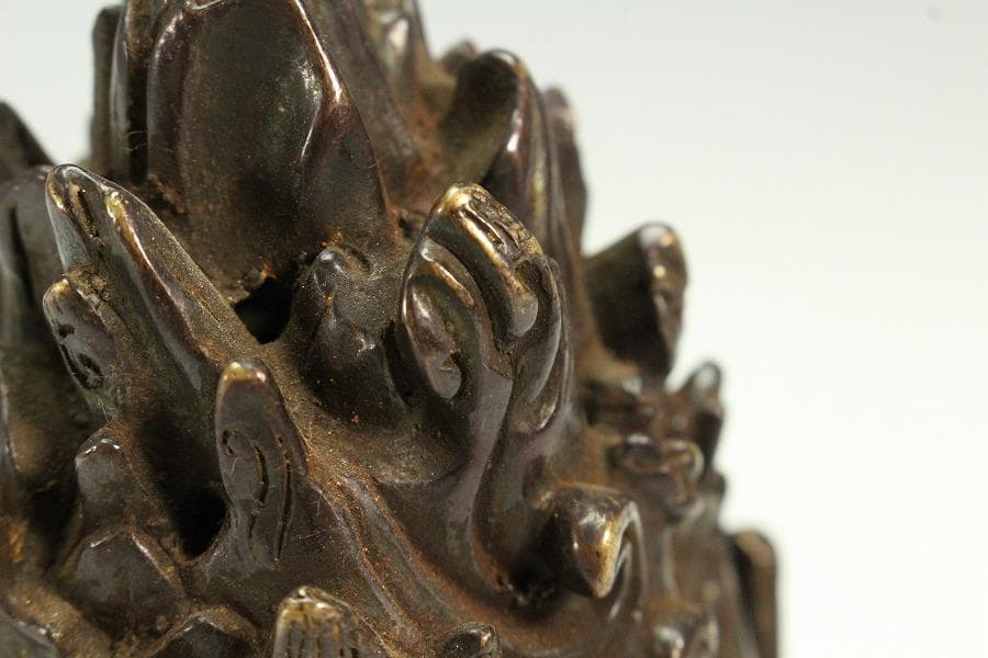 仏教美術 古銅 博山炉 香炉(K-LC973)