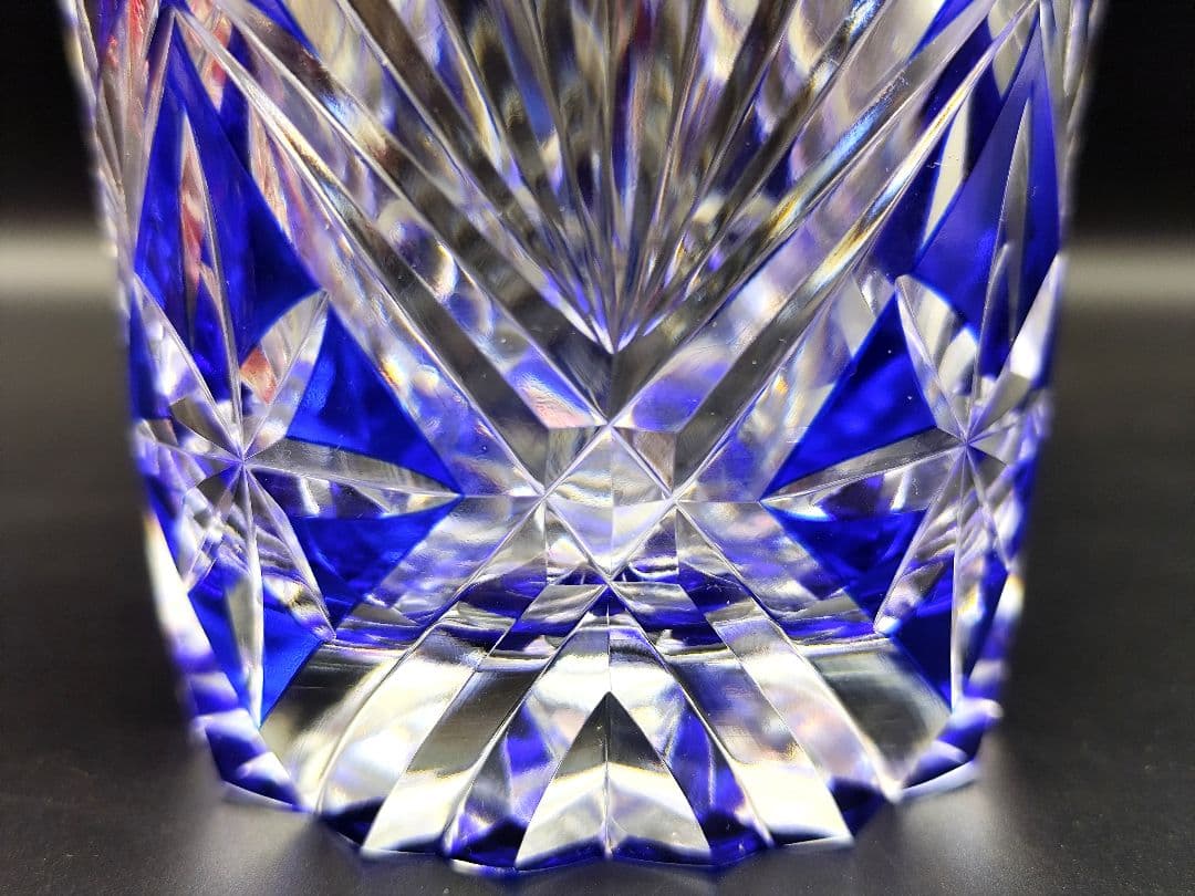 定価7万以上☆新品未使用 彩鳳 ペアロックグラス（切子、江戸切子、薩摩切子）