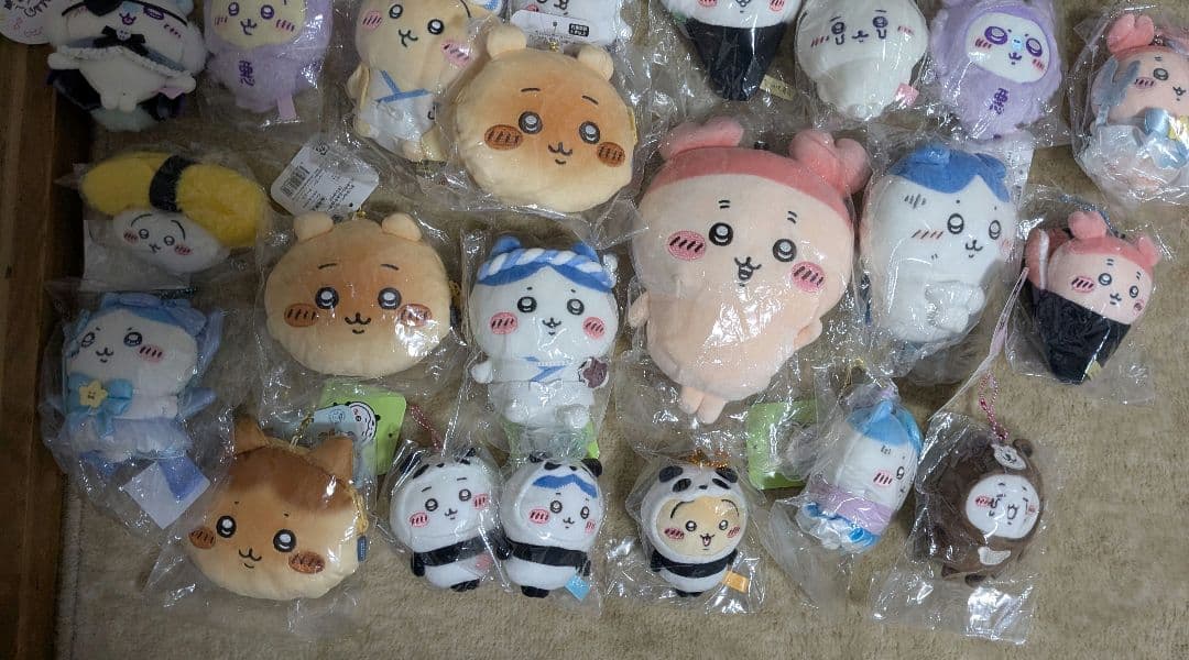 新品ちいかわマスコット、ぬいぐるみ 29個まとめ売り
