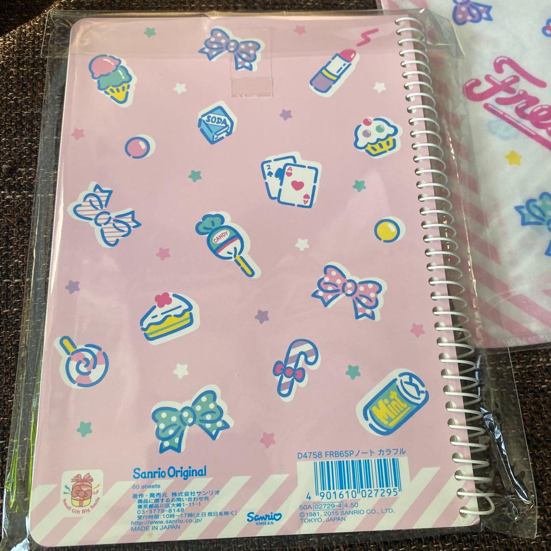 サンリオ Fresh Punch メモ帳ノート ハンカチ ギフトバッグセット
