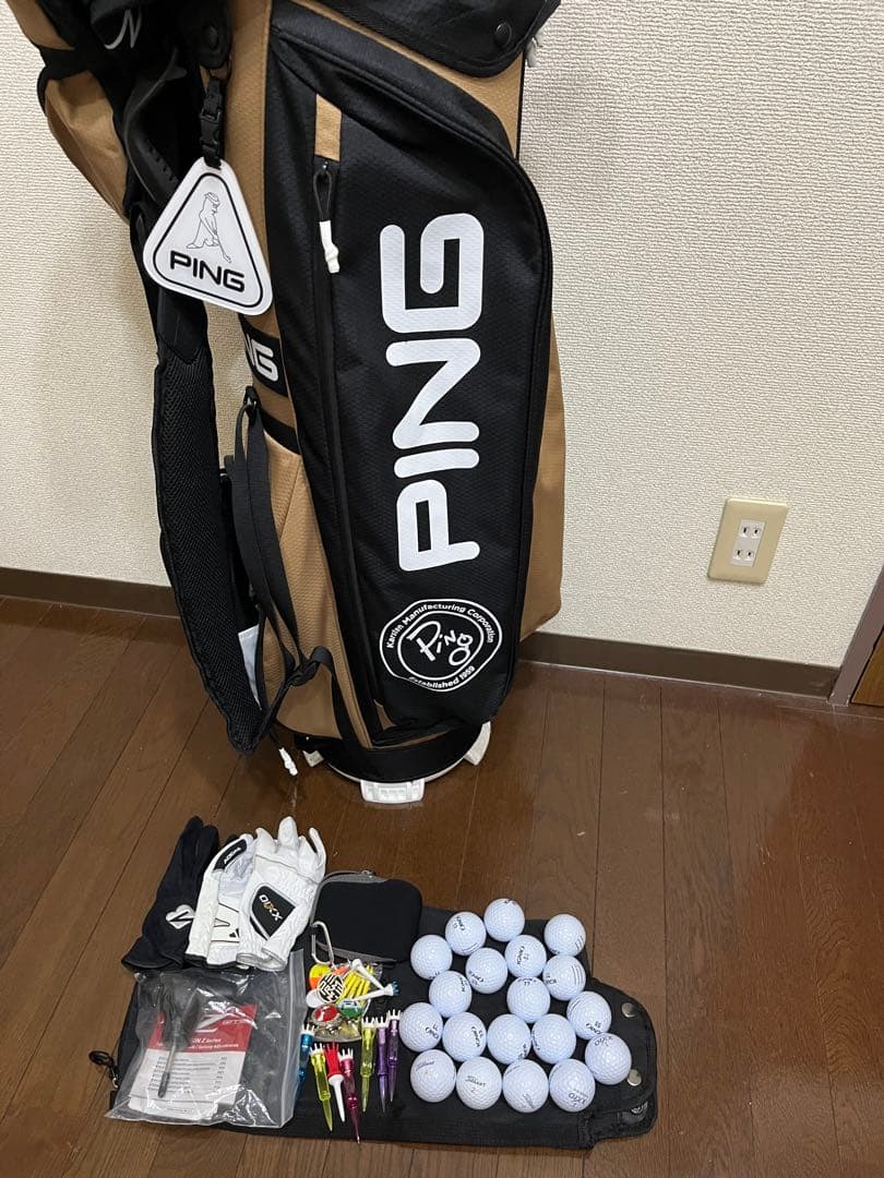 【5回使用】 レフティー 左利き用 ゴルフクラブセット 5本 ボール20球付き