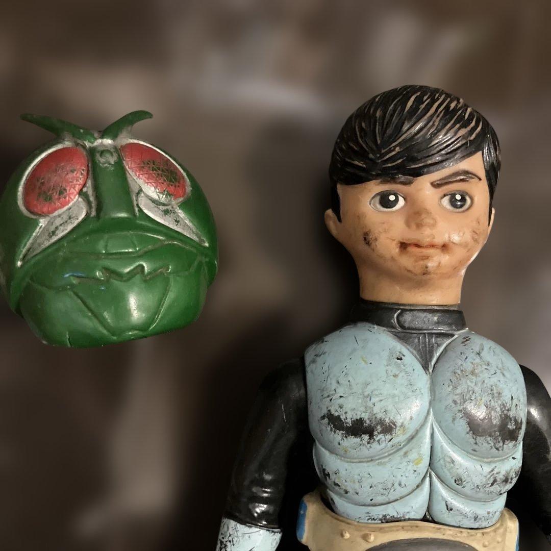 仮面ライダー ★フィギュア30cm★汚れ有・手足可動、メット＆ベルト付き