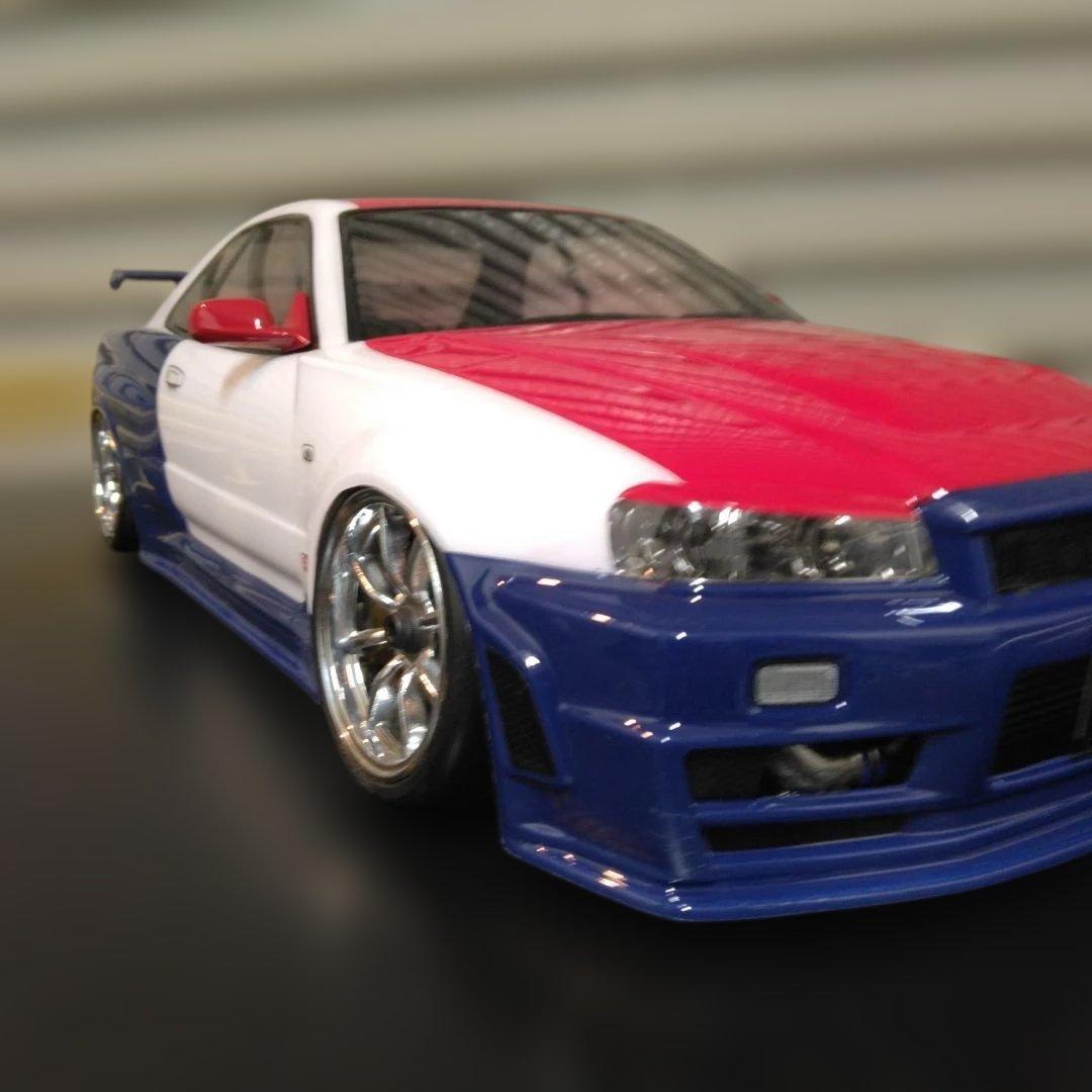 NISSAN GT-R 34 Tricolor　未使用品