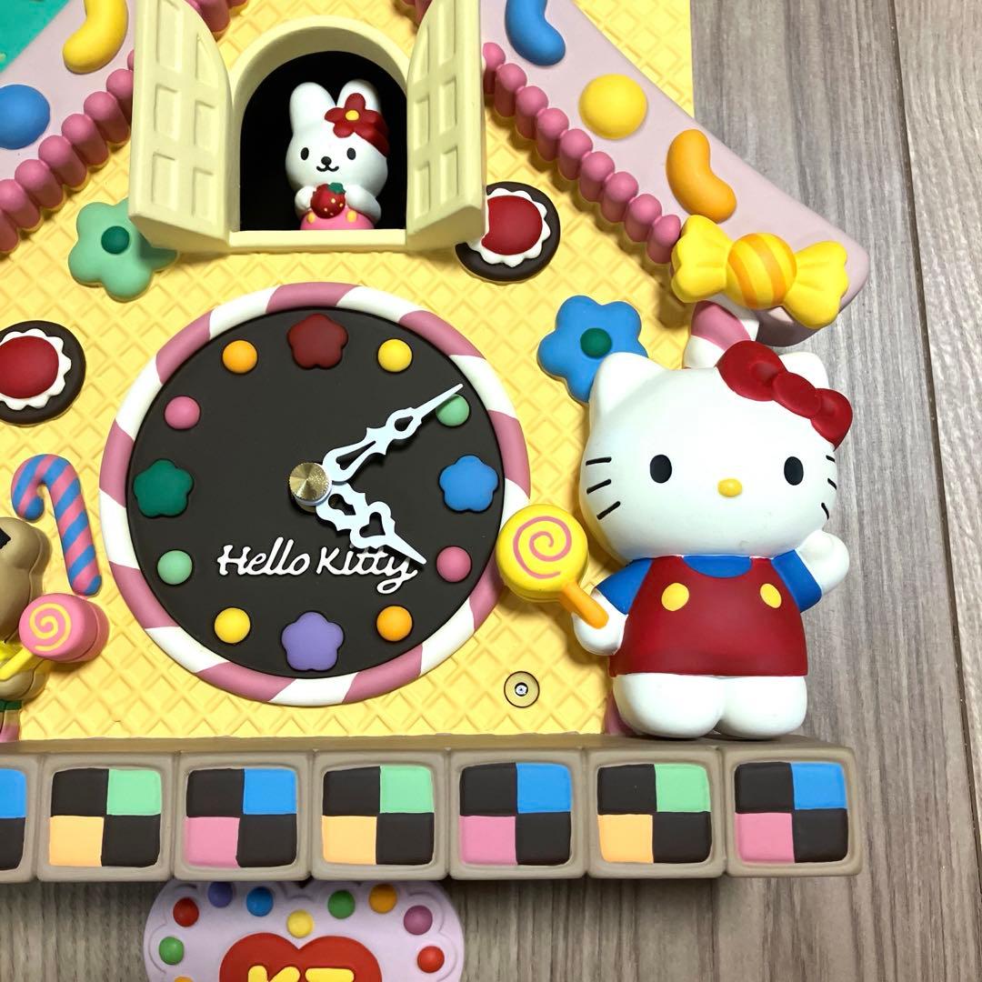 ハローキティ 希少　レア リズム時計 振り子時計 壁掛時計　やや訳あり
