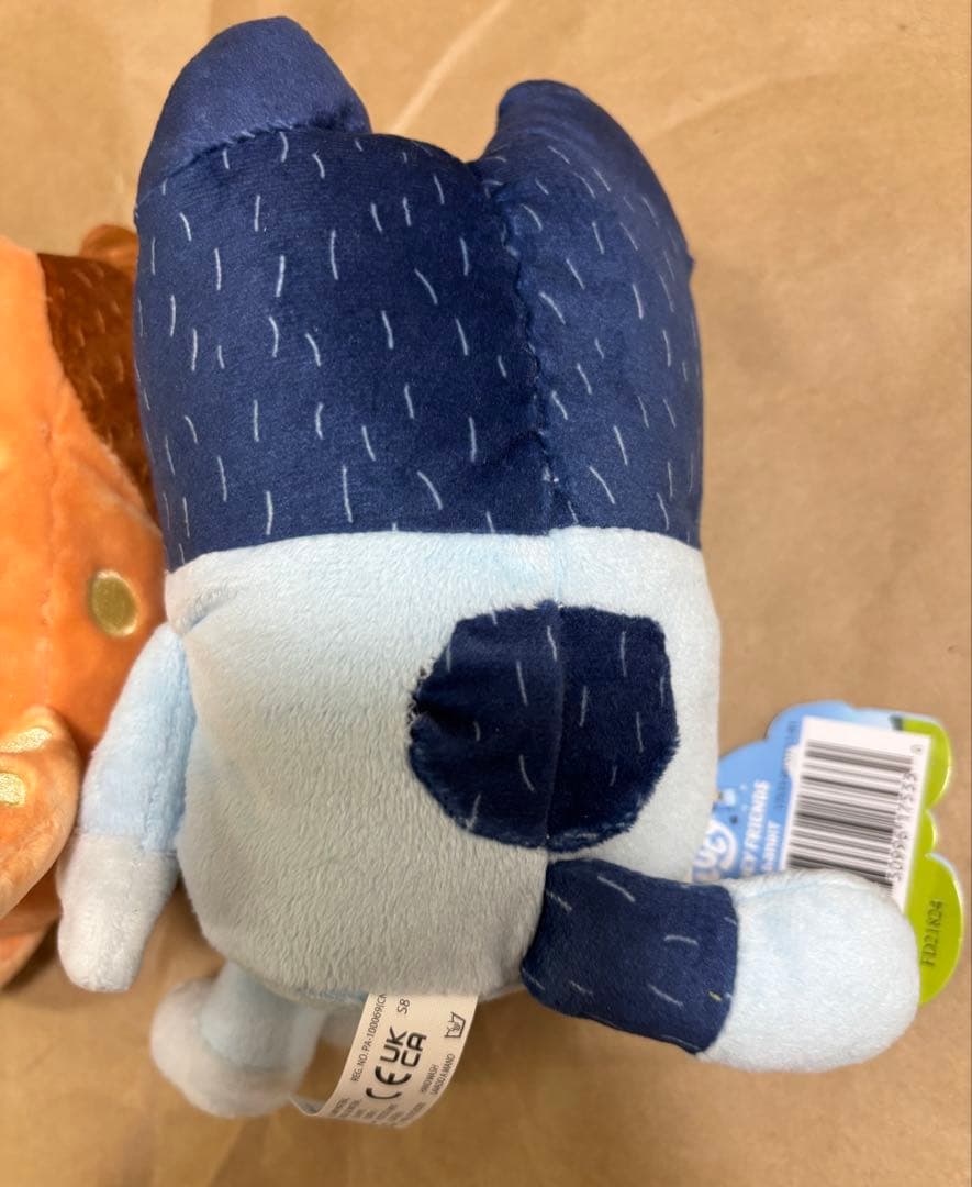 新品　bluey MOOSE社 ブルーイ ファミリー　ぬいぐるみ 4個セット