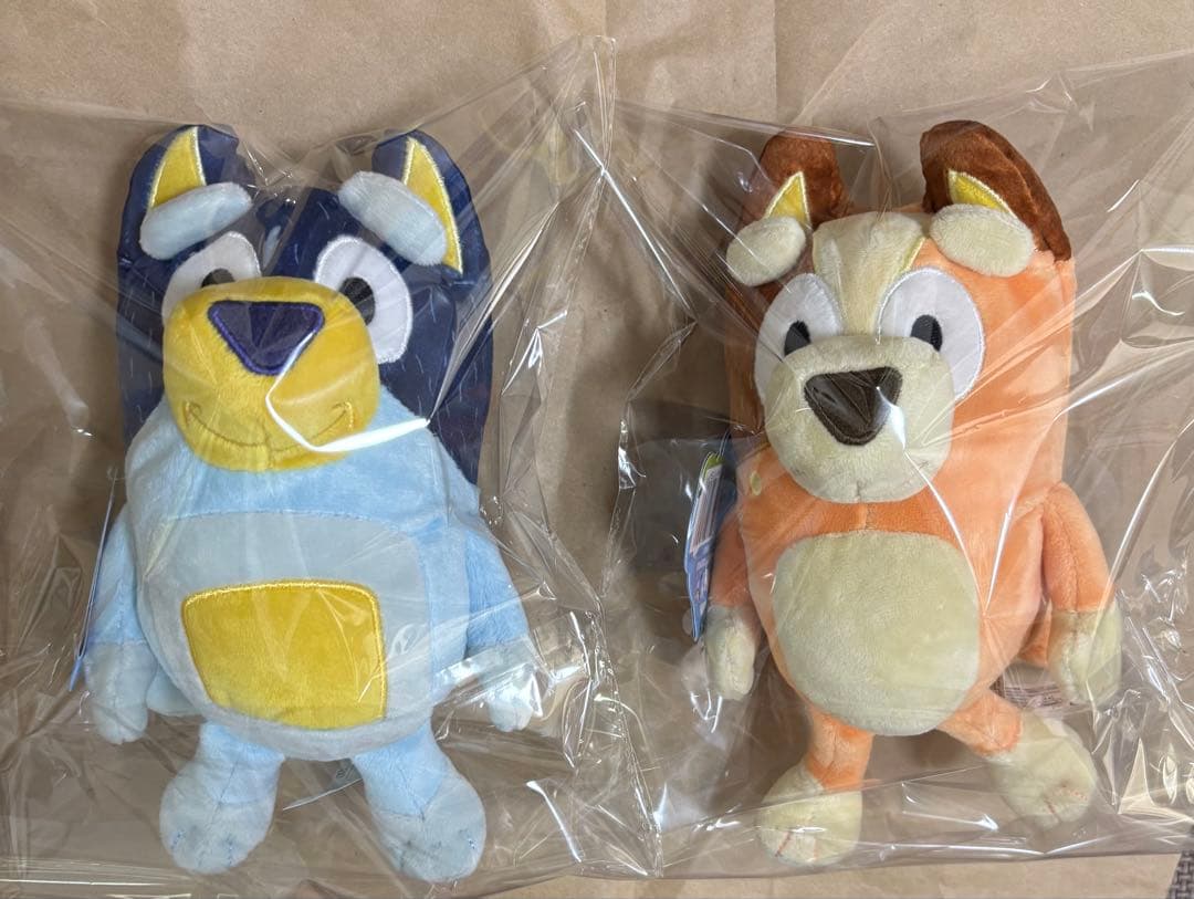 新品　bluey MOOSE社 ブルーイ ファミリー　ぬいぐるみ 4個セット