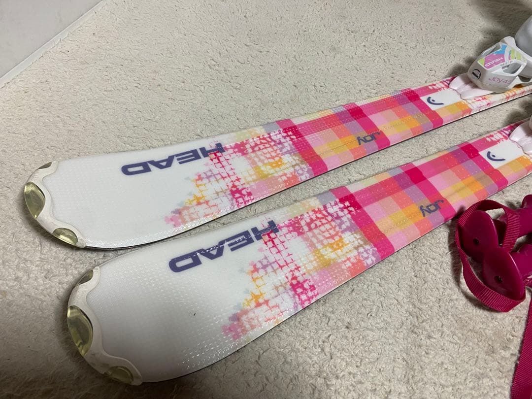 ジュニア　 head JOY スキー板 137cm ブーツ23cmストック伸縮式