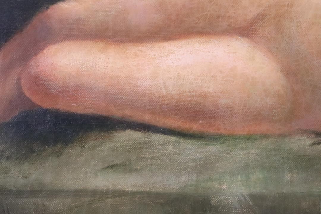 真作保証 19世紀 古画 Kizeevsky 「横たわる裸婦」 油彩15号