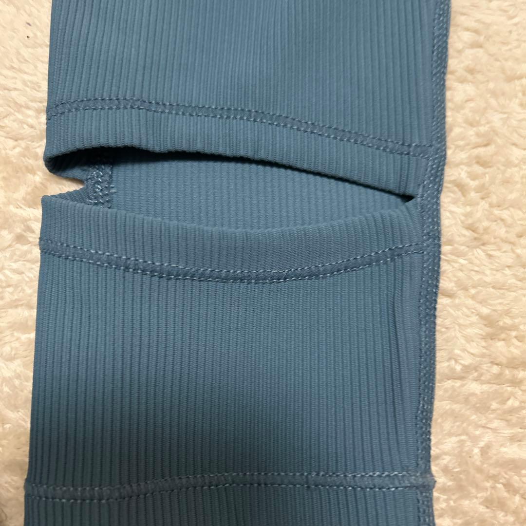 スカーラリブニットトレンカ　グリーン　L 新品