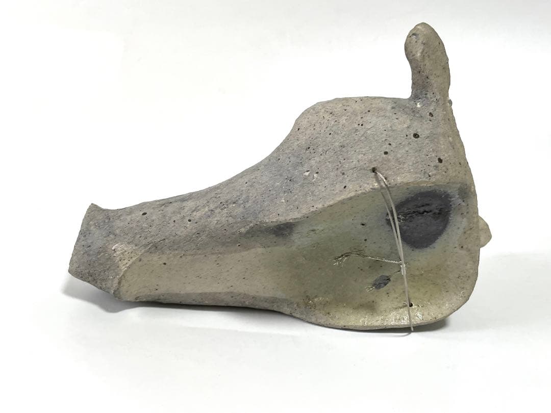 陶芸家　三原研　炻器獣頭掛花入　現代アート　現代陶芸　師　船木研児　個展出品作