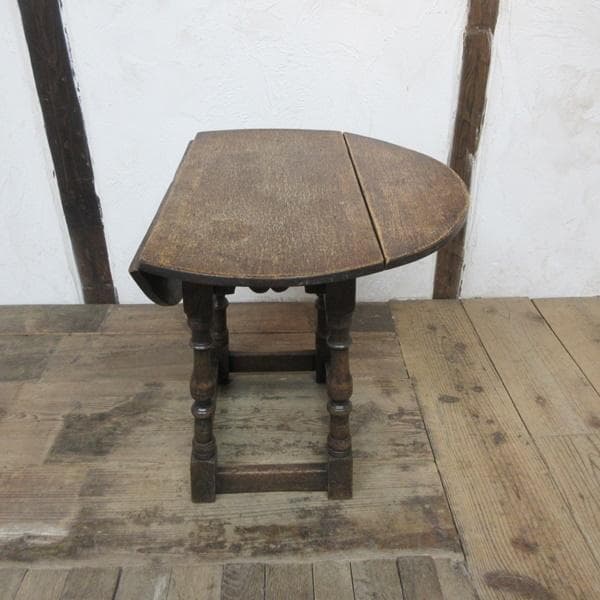 イギリス アンティーク 家具 ドロップリーフ コーヒーテーブル 英国 6084e