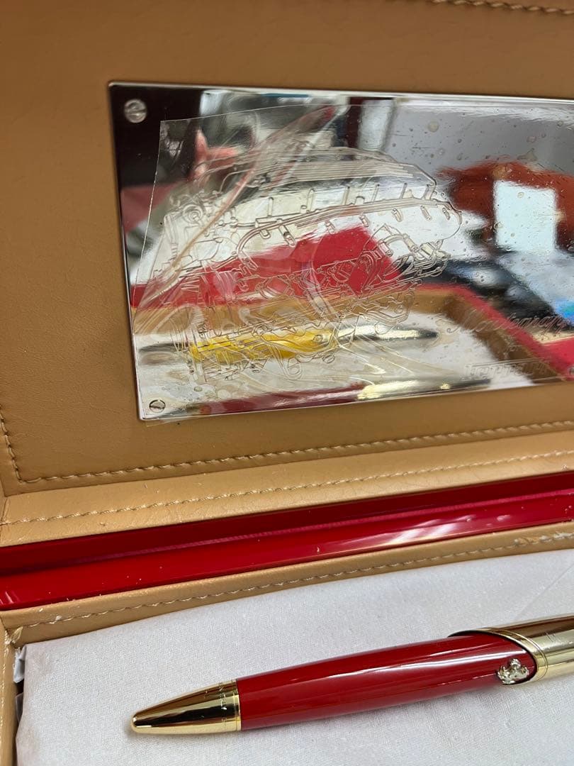 フェラーリ　赤と黄のボールペンセット　シルバー 925