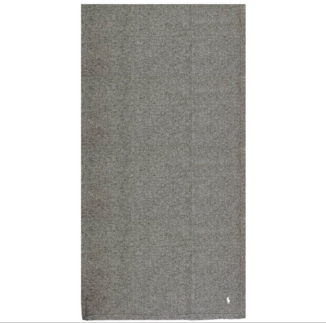 【新品】ラルフローレン　コットンブランケット　ヘリンボーン