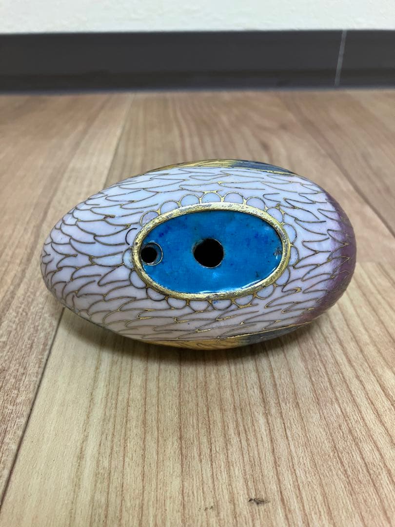 水鳥　陶器　オブジェ　置物　インテリア　工芸品　美術品　古物　古美術