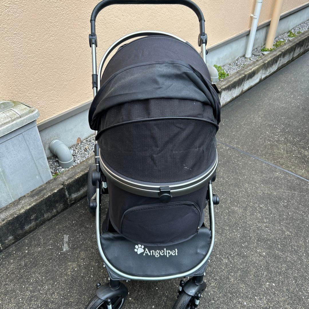 Angelpet ペットカート ブラック 25kg対応
