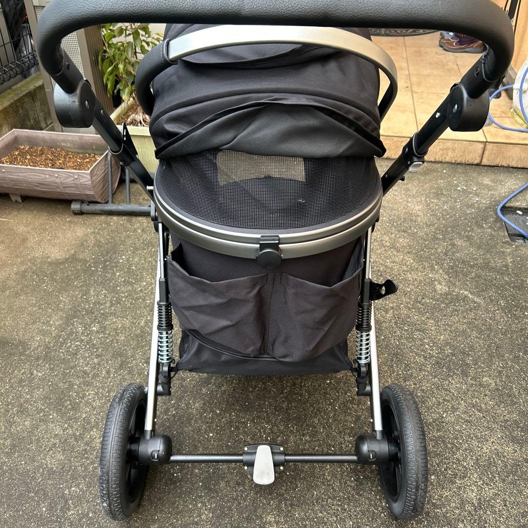 Angelpet ペットカート ブラック 25kg対応