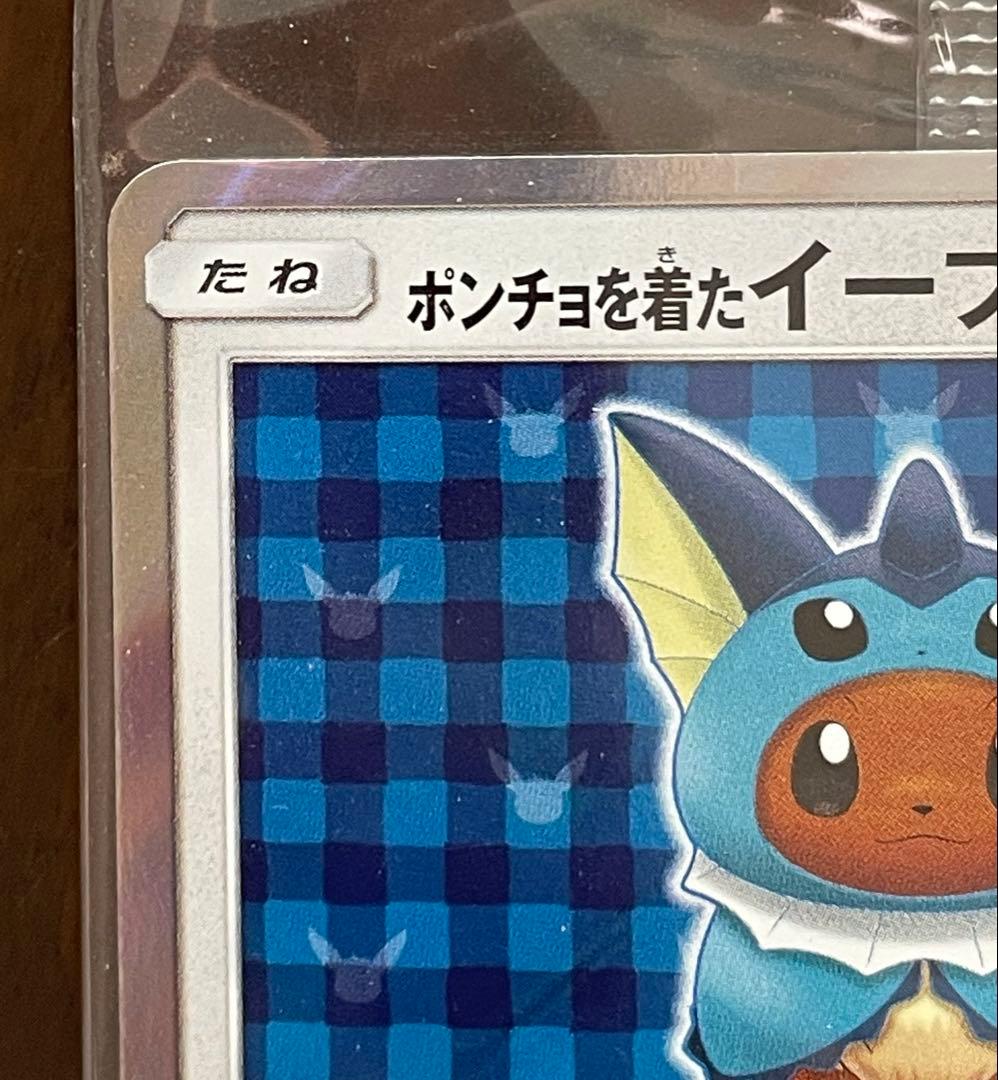 ポンチョを着たイーブイ　シャワーズ　あんしん鑑定選択可