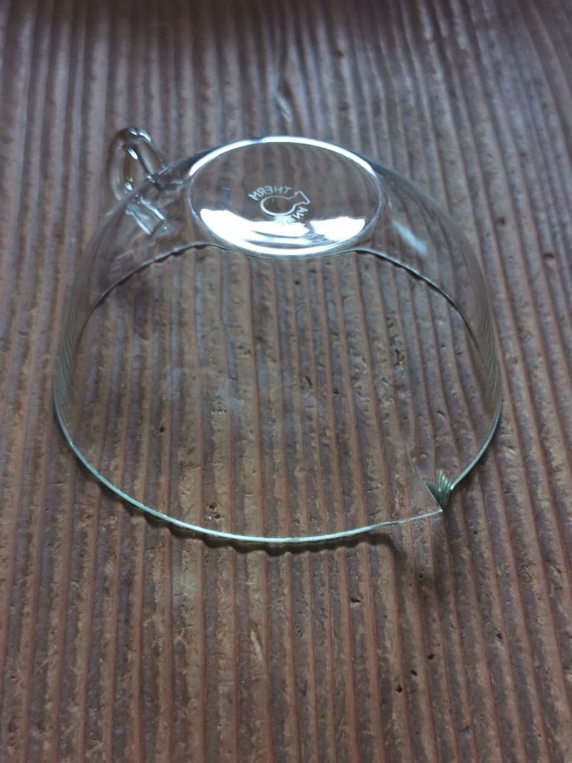 ドイツヴィンテージ薄口 イエナガラス 片口ピッチャー 淡グリーン軽いティーカップ