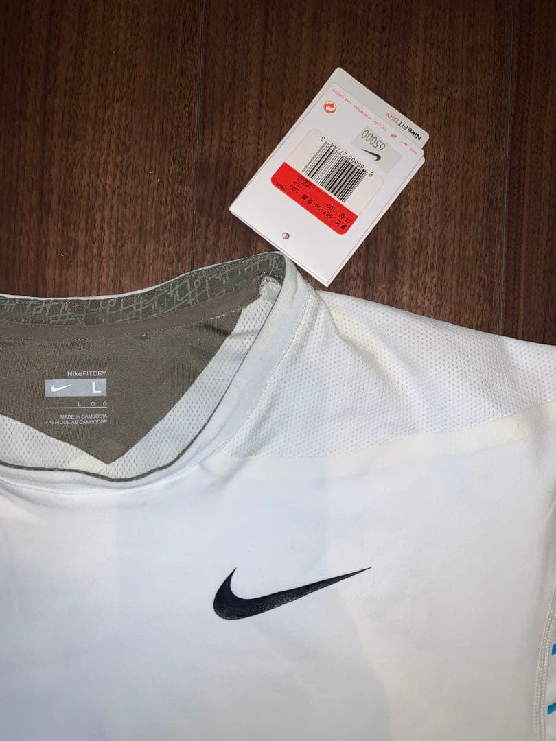 m*n様 ナイキ　テニス　プロモデル　シャツ　Lサイズ　フェデラー　ナダル