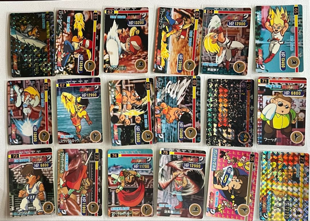 餓狼伝説2 餓狼伝説SPECIAL 格闘免許証 トレーディングカード 152枚