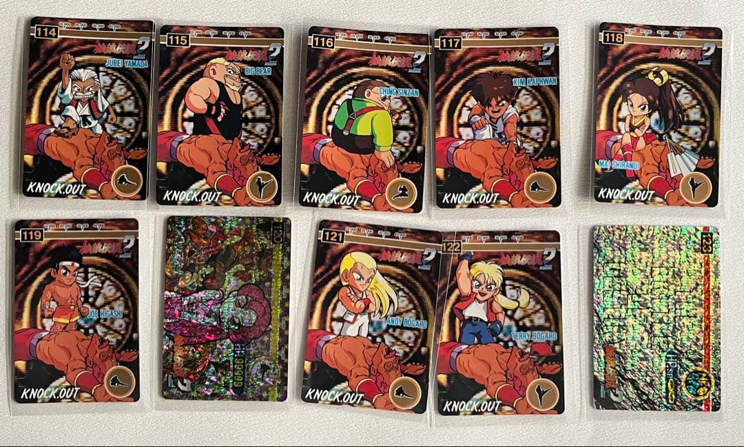 餓狼伝説2 餓狼伝説SPECIAL 格闘免許証 トレーディングカード 152枚