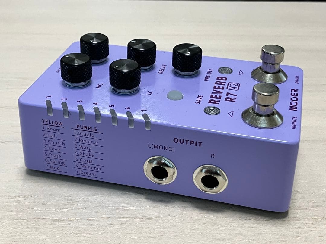 MOOER REVERB R7 X2 リバーブ