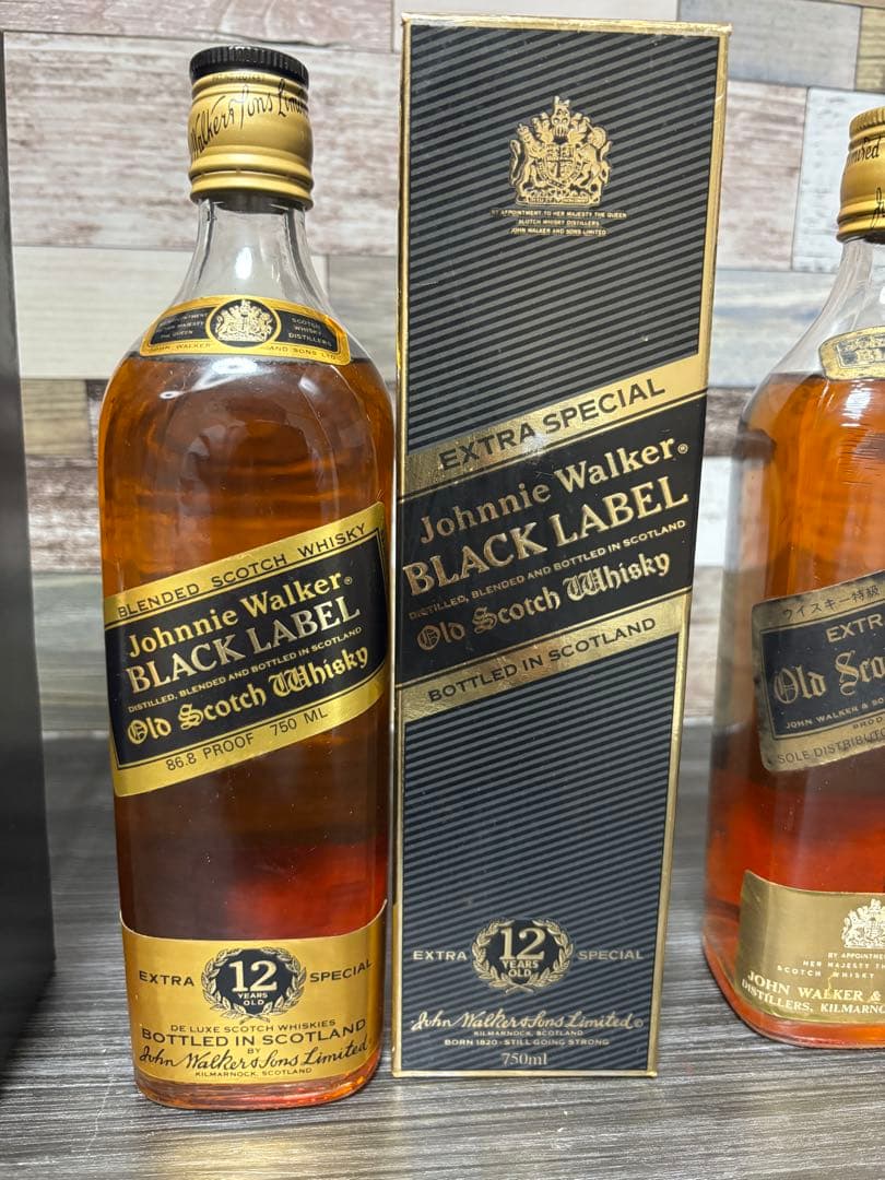 古酒　未開栓　Johnnie Walker Black Label 3本セット