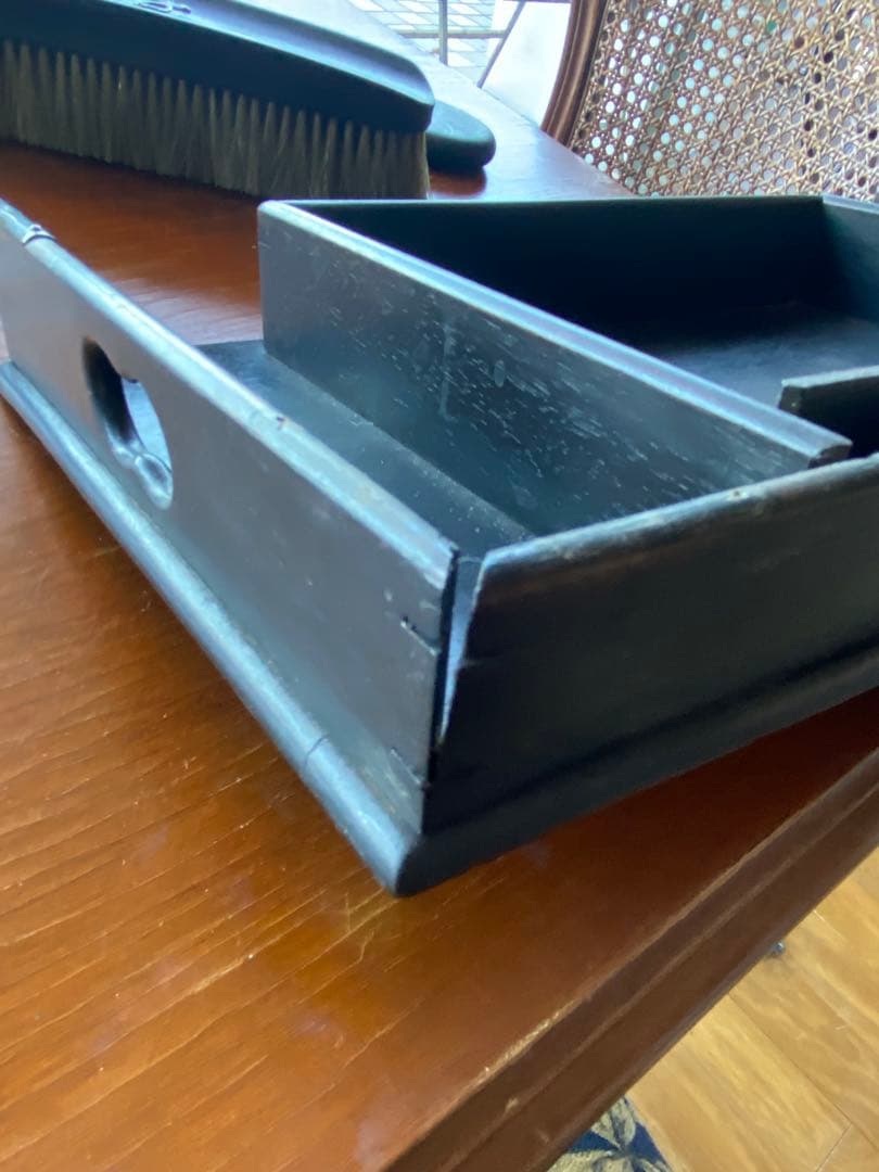 木製ミラーとブラシセット