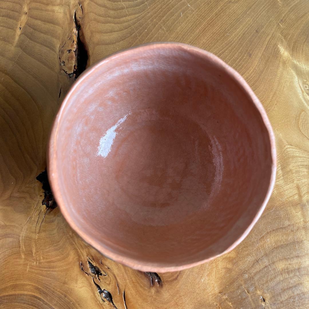 佐々木昭楽造 楽焼 抹茶碗 茶道具 共箱（11m）