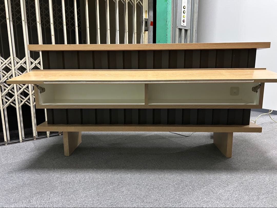 店舗用 木製カウンター 幅150cm 間接照明付き　受付　店舗什器