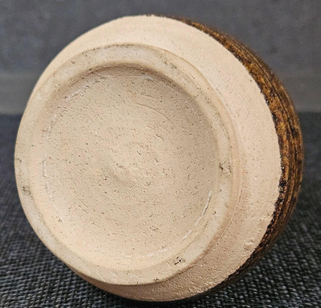 時代古作品❗】タイ古陶磁器　東南アジア古陶磁器　宋胡録　鉄釉　花入れ　海上がり品