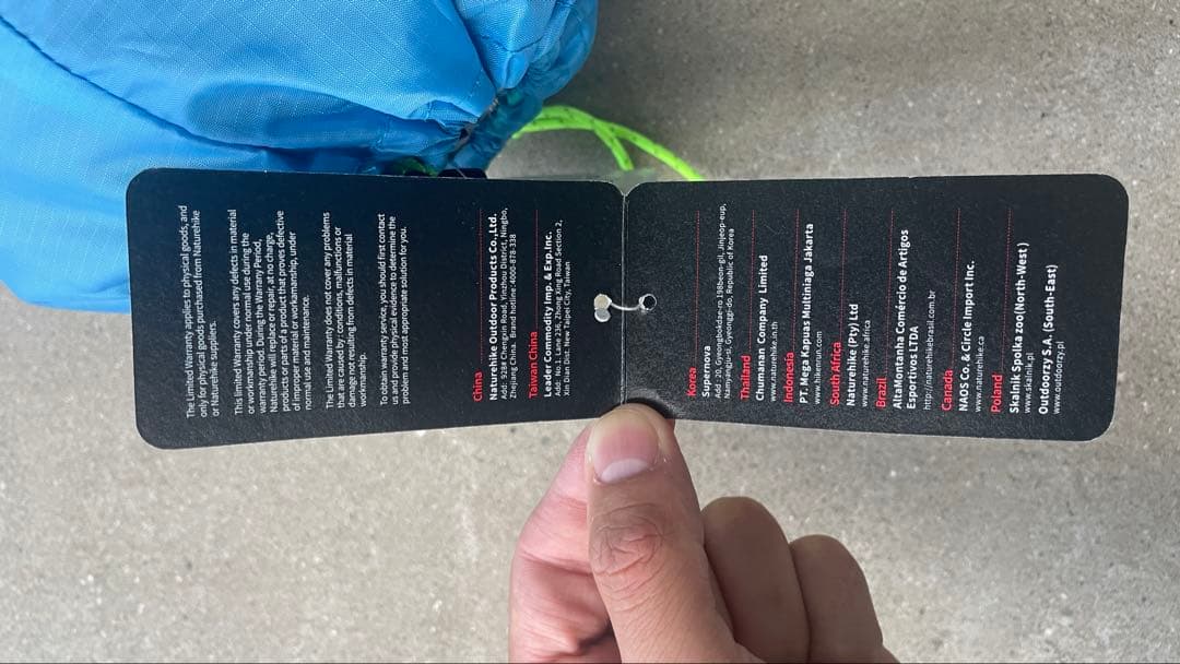 Naturehike キャンプテント　青色