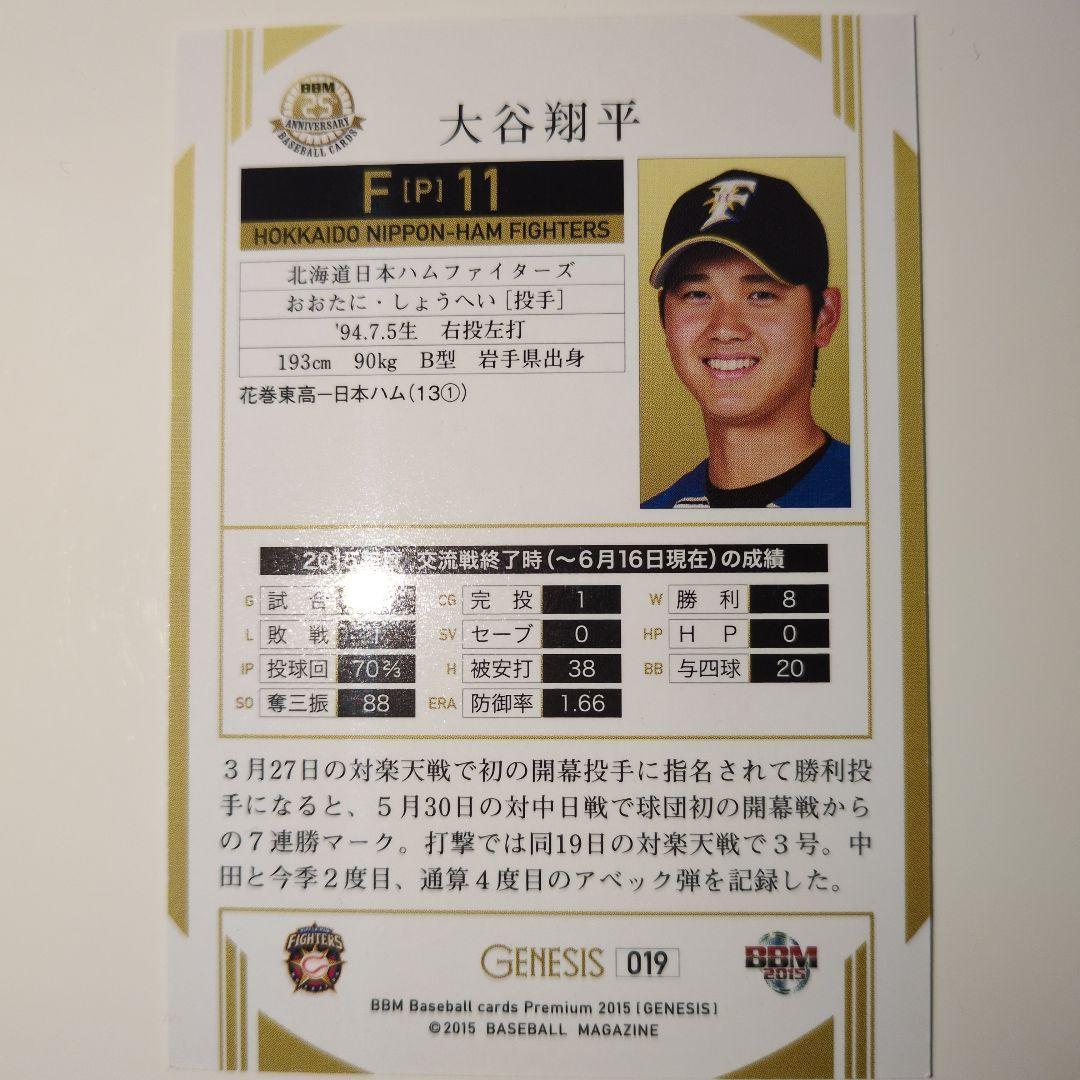 大谷翔平日ハムGenesisカード