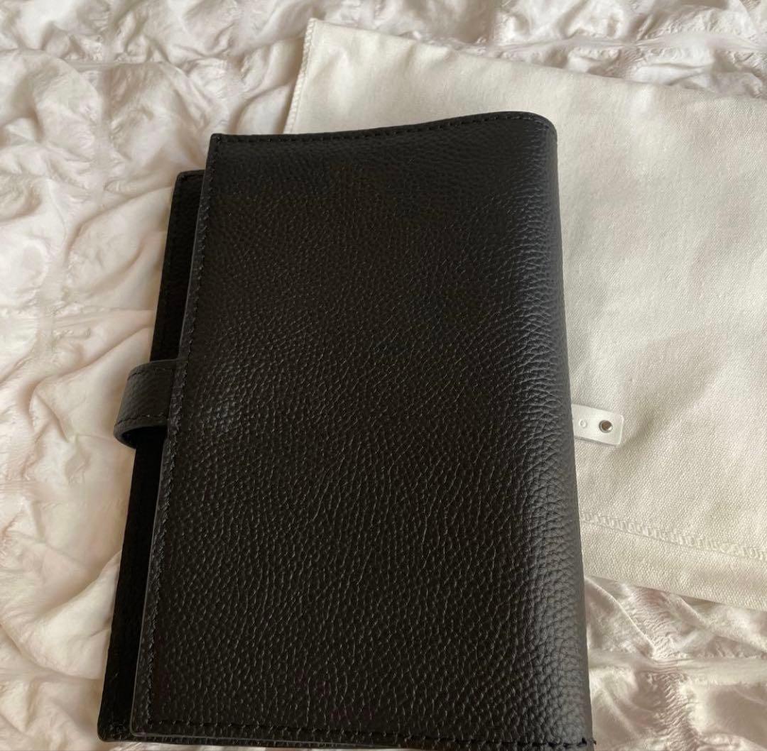 1点のみ 韓国 バインダー ブラック リフィル レザー 牛革 現金 貯蓄