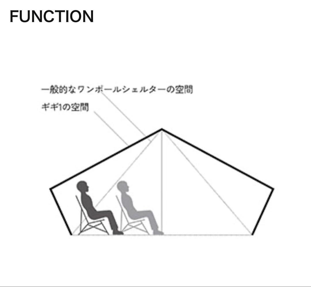 テント・タープ ZANE ARTS GIGI-1