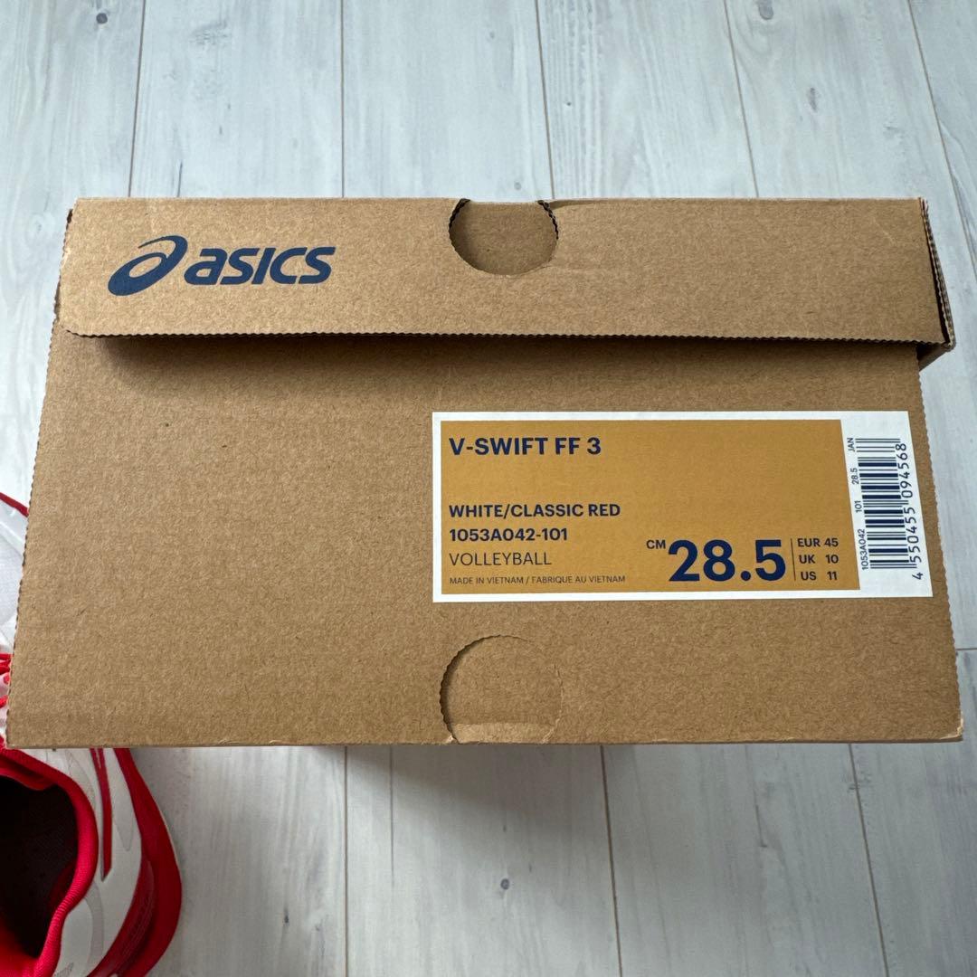 asics アシックス　バレーボールシューズ 赤/白