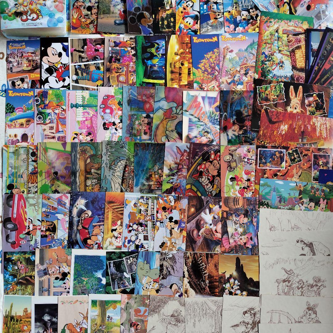 ディズニーポストカードまとめ売り① 東京ディズニーランド初期　80枚　ホルダー付