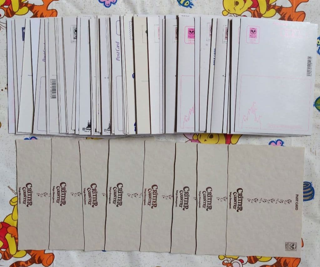 ディズニーポストカードまとめ売り① 東京ディズニーランド初期　80枚　ホルダー付