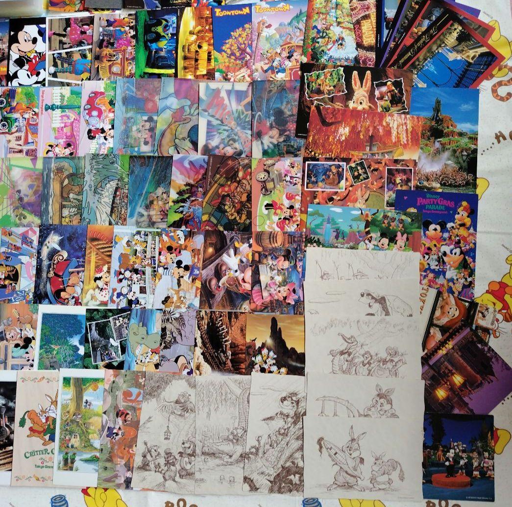 ディズニーポストカードまとめ売り① 東京ディズニーランド初期　80枚　ホルダー付