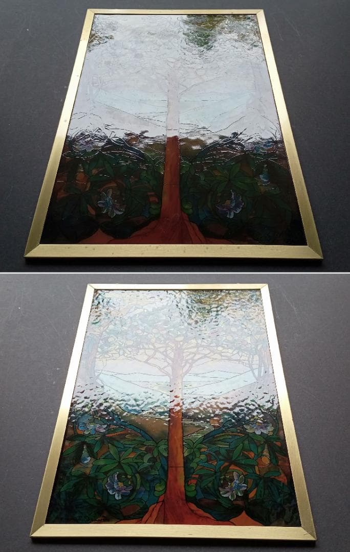 ルイスCティファニー ステンドグラスTree of Lifeグラスマスターズ社b