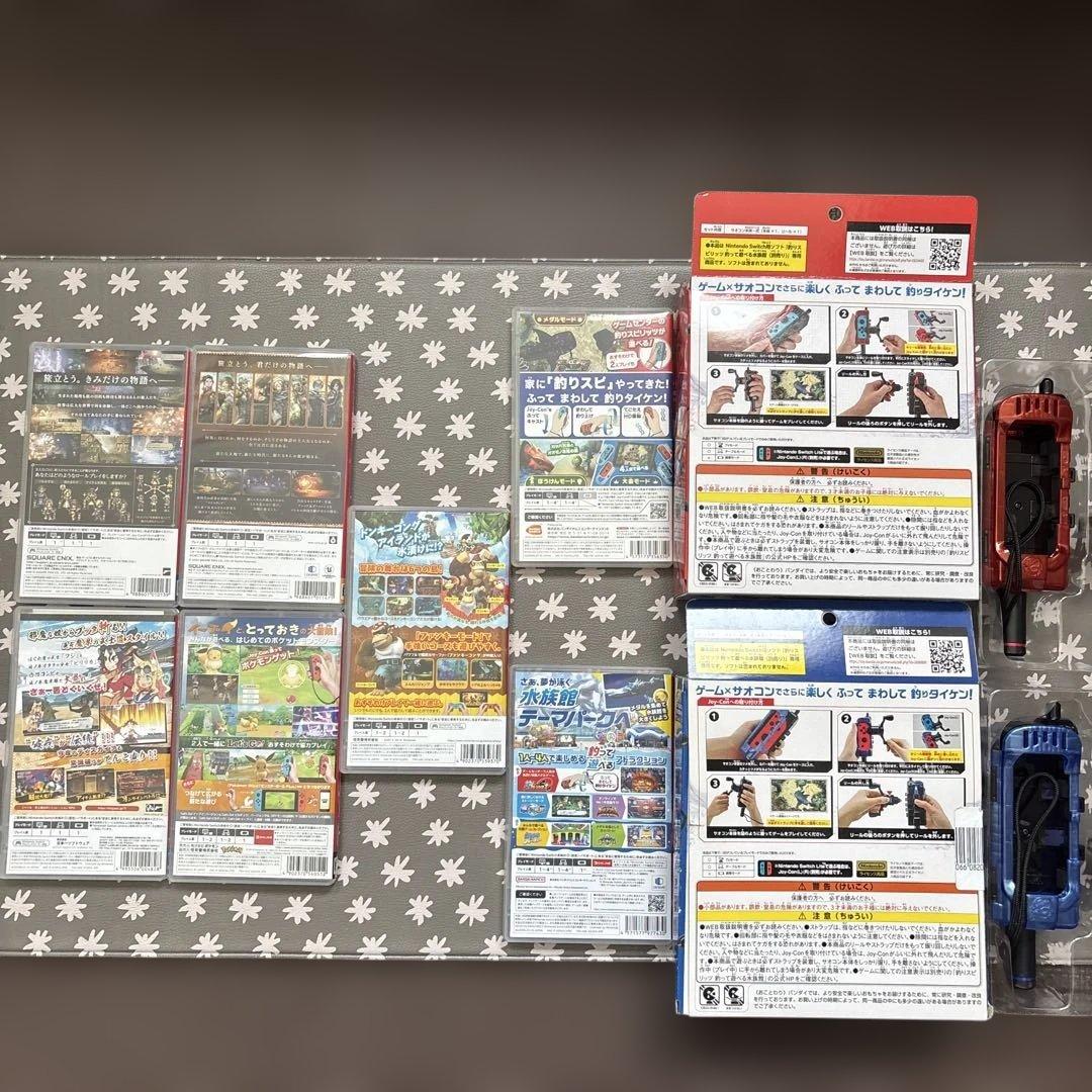 Nintendo Switch ７本と釣りスピリッツサオコン2個セット