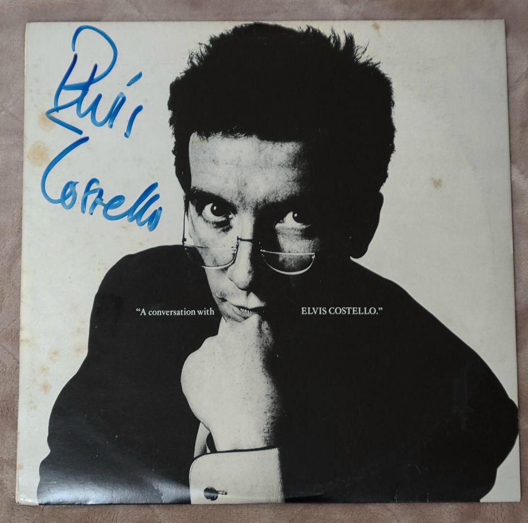 エルビス・コステロ サイン入りプロモーションレコード　2枚セット