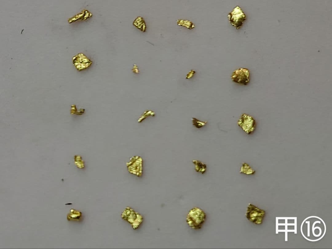 【値下げ依頼対応中】砂金 20粒 山梨砂金採り体験