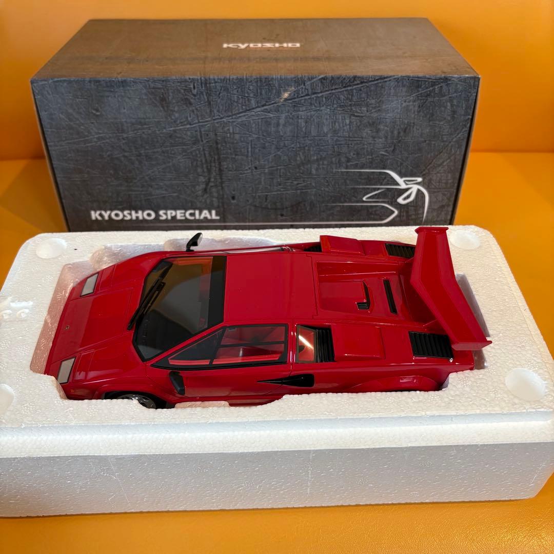 レア！京商 1/18 ランボ カウンタックLP5000QV 赤