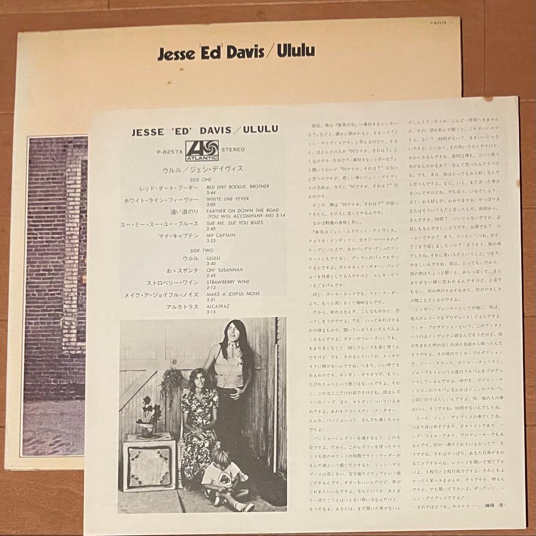 希少国内初盤LPレコード　　 ジェシ•デイヴィス　JESSE DAVIS 2枚