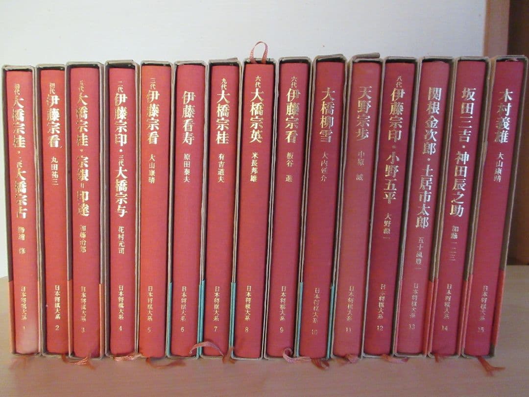 日本将棋大系　１～１５　筑摩書房