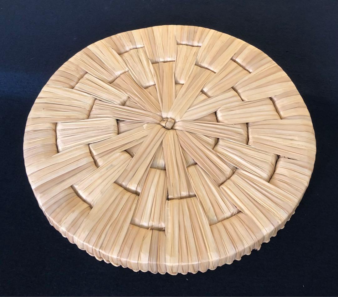 《R》茶道具 露地円座5枚 座布団 円座 茶事 露地道具 元箱 260202く3