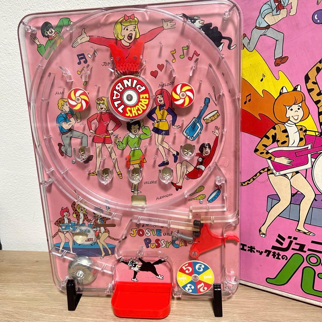 【当時物】希少　エポック社　ジュニアパチンコ　ドラドラ子猫とチャカチャカ娘