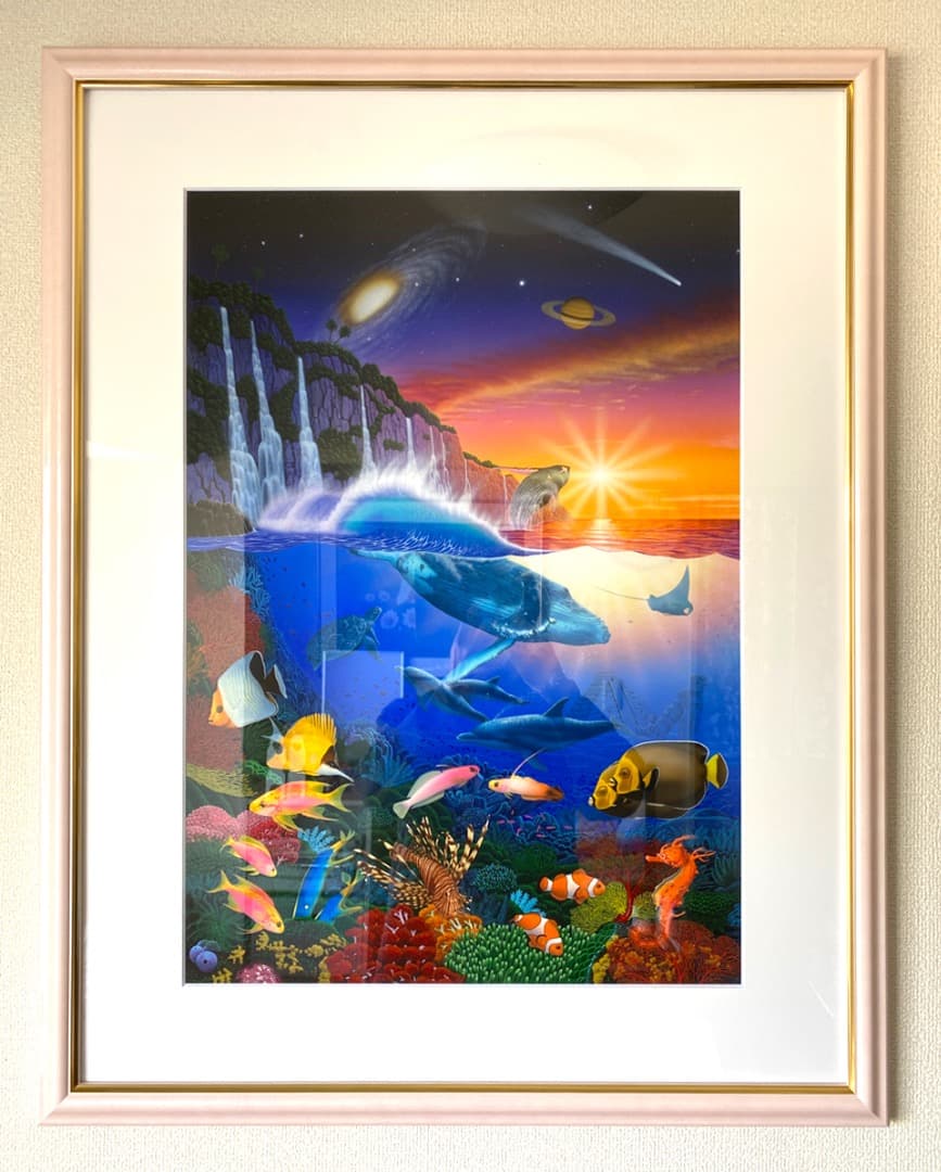イラストの原画　ネイチャーアート　Paradise